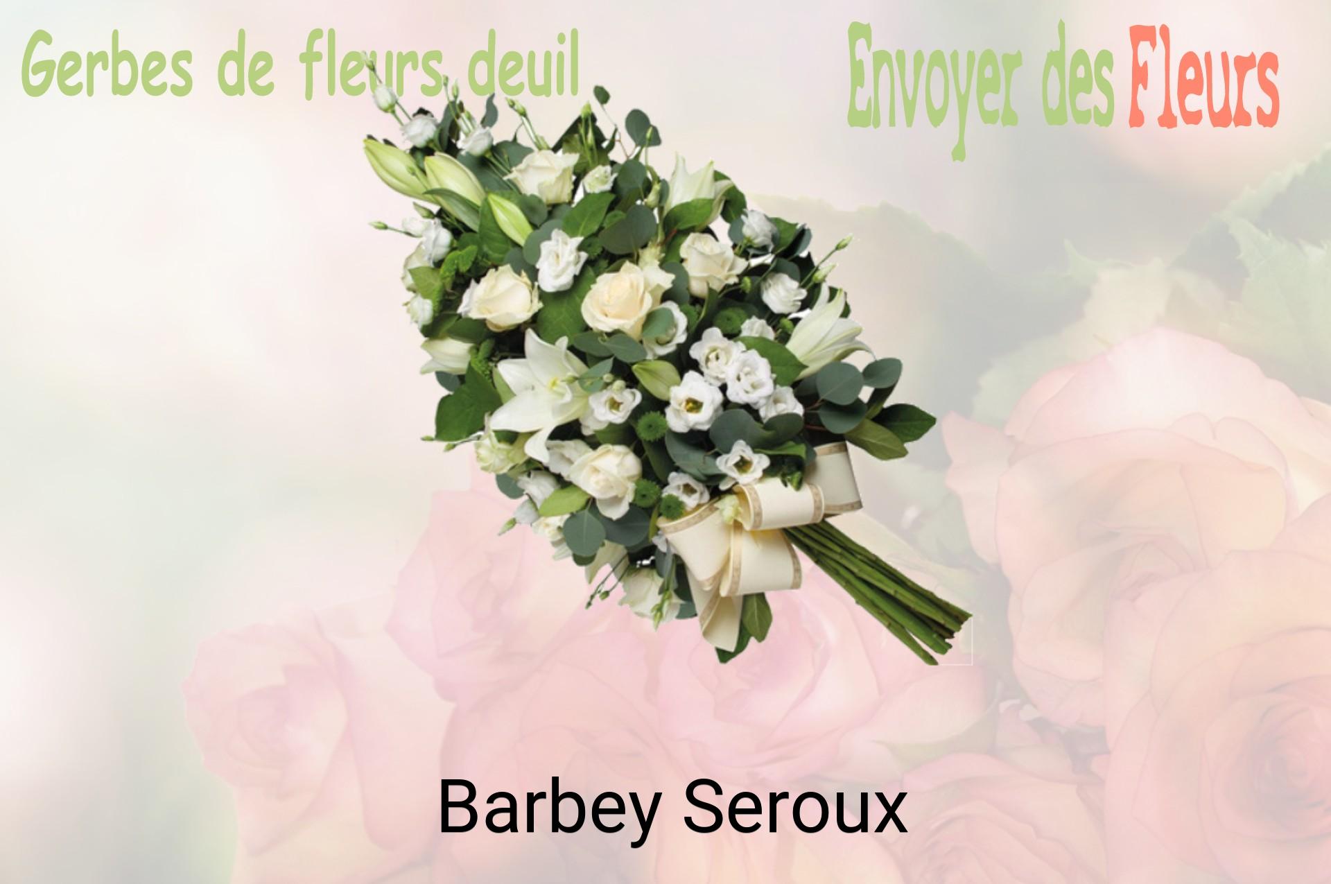 Gerbe de fleurs de deuil livrée à Barbey-Seroux